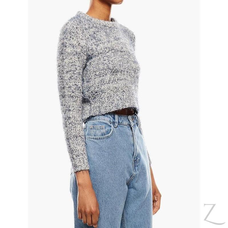 Buy-Ladies Cropped Woolly Sweater | Textured | "Ria" - B Grade-Online-in South Africa-on Zalemart