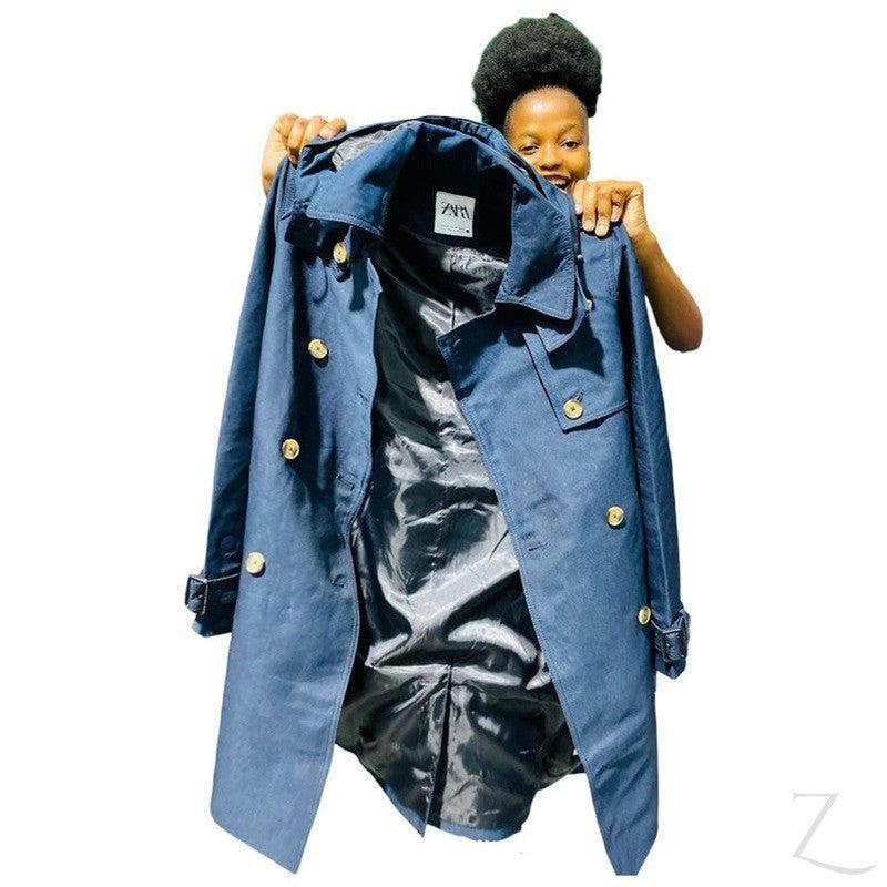 Buy-Ladies Double Breasted Hooded Trench Coat | Water Repellent | "Zia" - B Grade-Online-in South Africa-on Zalemart
