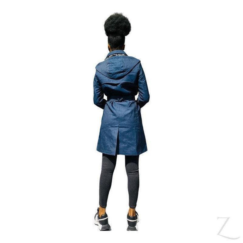 Buy-Ladies Double Breasted Hooded Trench Coat | Water Repellent | "Zia" - B Grade-Online-in South Africa-on Zalemart
