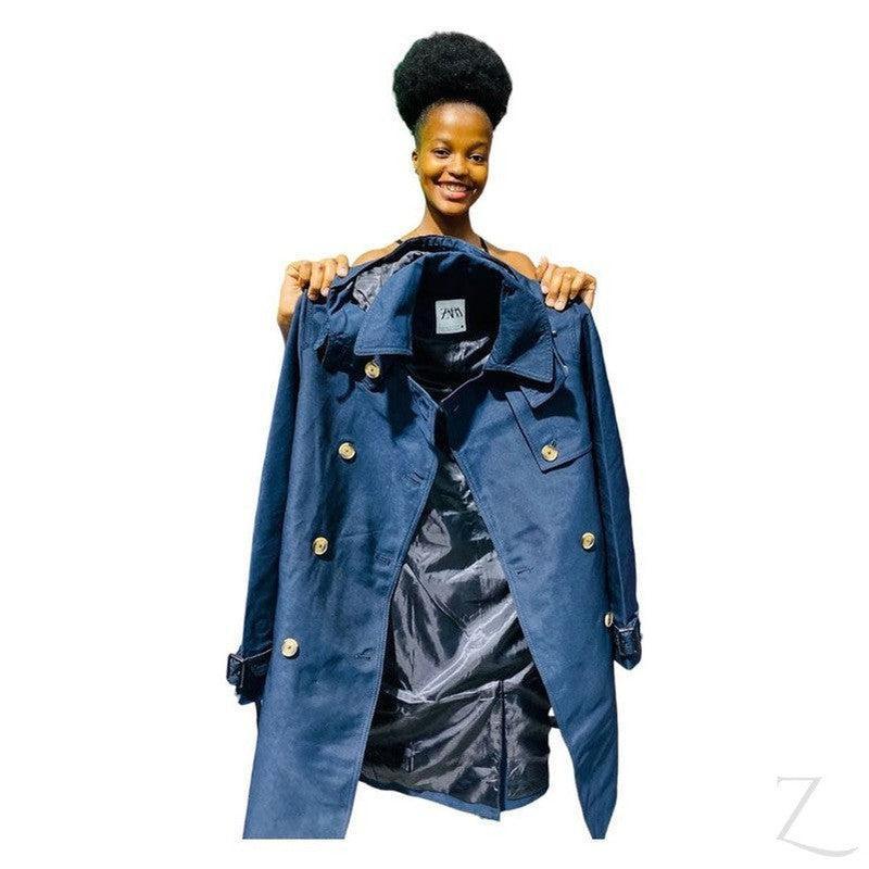 Buy-Ladies Double Breasted Hooded Trench Coat | Water Repellent | "Zia" - B Grade-Online-in South Africa-on Zalemart