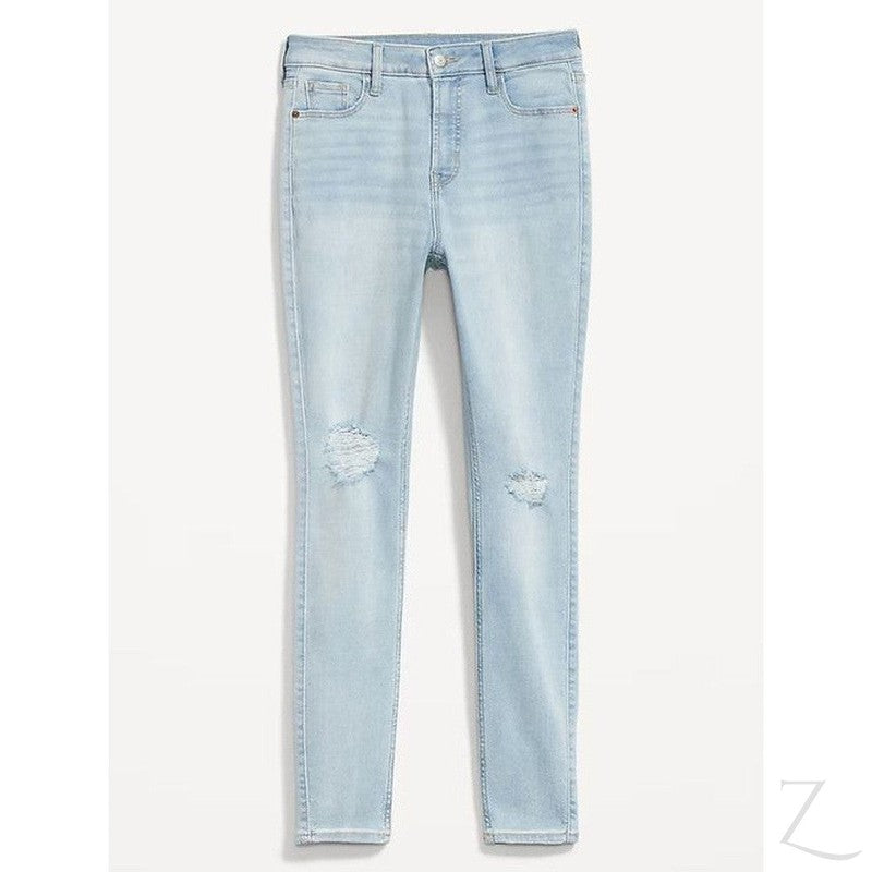 Buy-Ladies Extra High Rise Super Skinny Super Stretchy Strong Denim Jeans | Ripped | "Samina"-Online-in South Africa-on Zalemart