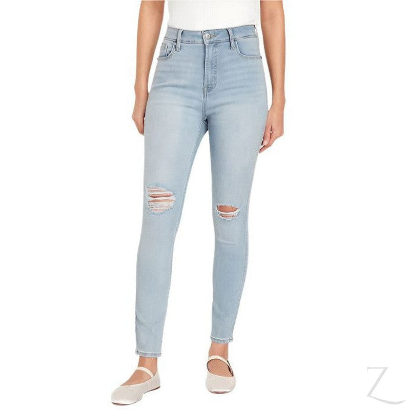 Buy-Ladies Extra High Rise Super Skinny Super Stretchy Strong Denim Jeans | Ripped | "Samina"-Online-in South Africa-on Zalemart