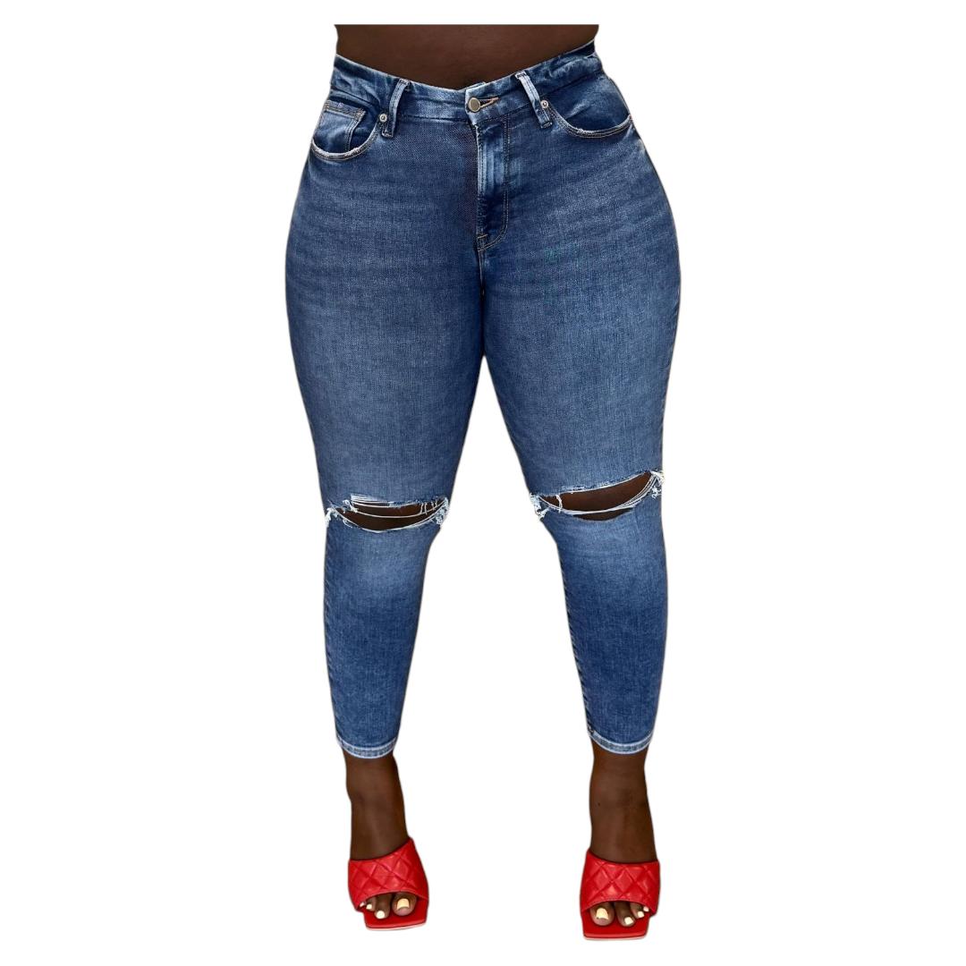Buy-Ladies Extra High Rise Super Skinny Super Stretchy Super Strong Denim Jeans | Ripped | "Melika" - B Grade-Online-in South Africa-on Zalemart