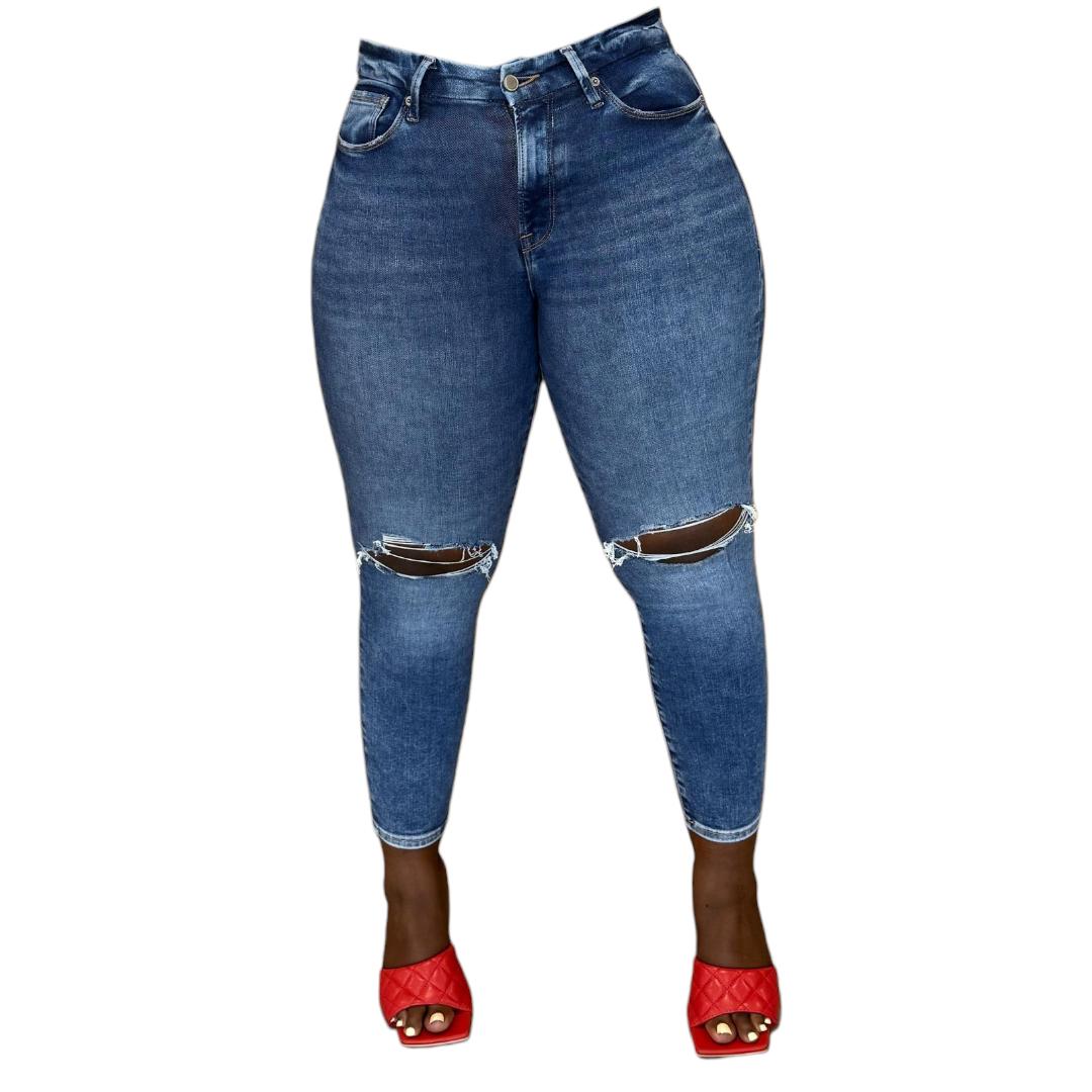 Buy-Ladies Extra High Rise Super Skinny Super Stretchy Super Strong Denim Jeans | Ripped | "Melika" - B Grade-Online-in South Africa-on Zalemart