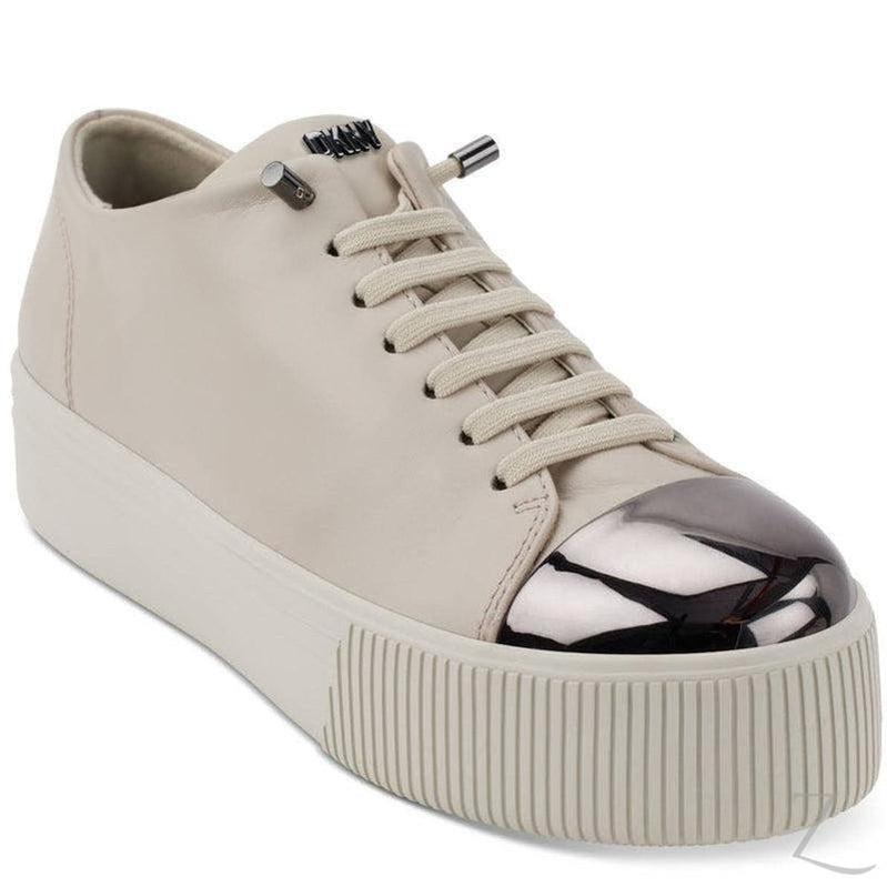 Buy-Ladies Genuine Leather Platform Sneakers | Lace Up | "Shaka" - B Grade-Vanilla-2.5-Online-in South Africa-on Zalemart