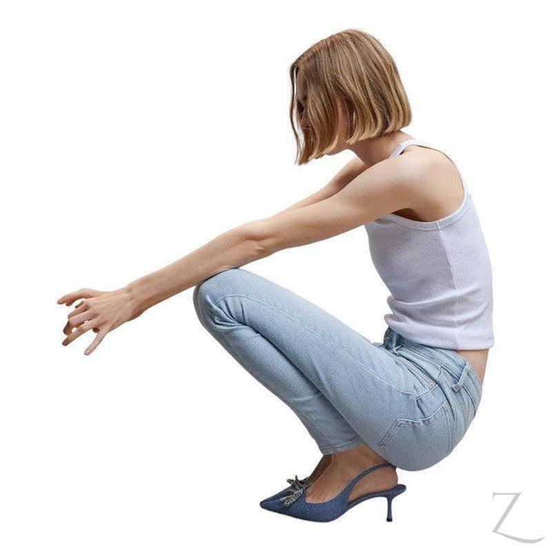 Buy-Ladies High Waist Super Strong Skinny Stretchy Denim Jeans | Plain | "Sithelo" - B Grade-Online-in South Africa-on Zalemart