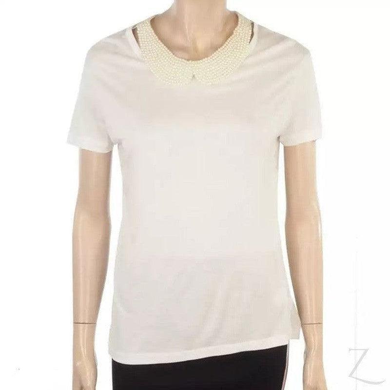 Buy-Ladies Lightweight T-Shirt | Pearly Neck | "Zia" - B Grade-White-S-Online-in South Africa-on Zalemart