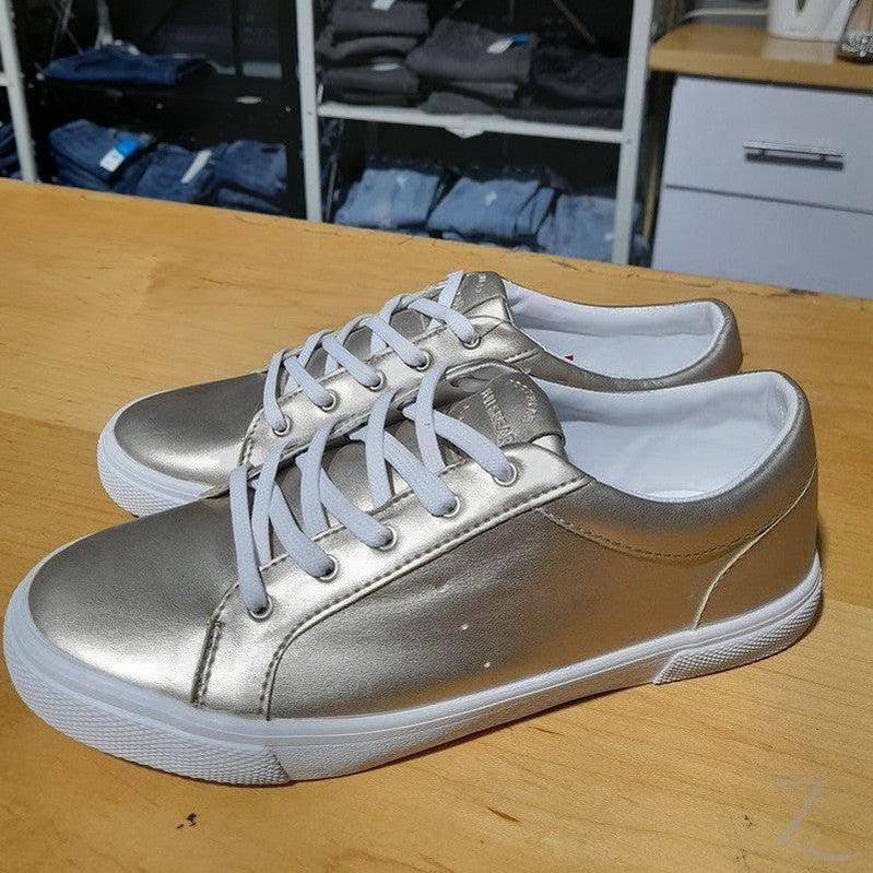 Buy-Ladies Metallic Sneakers | Lace Up | "Dube" - B Grade-Online-in South Africa-on Zalemart