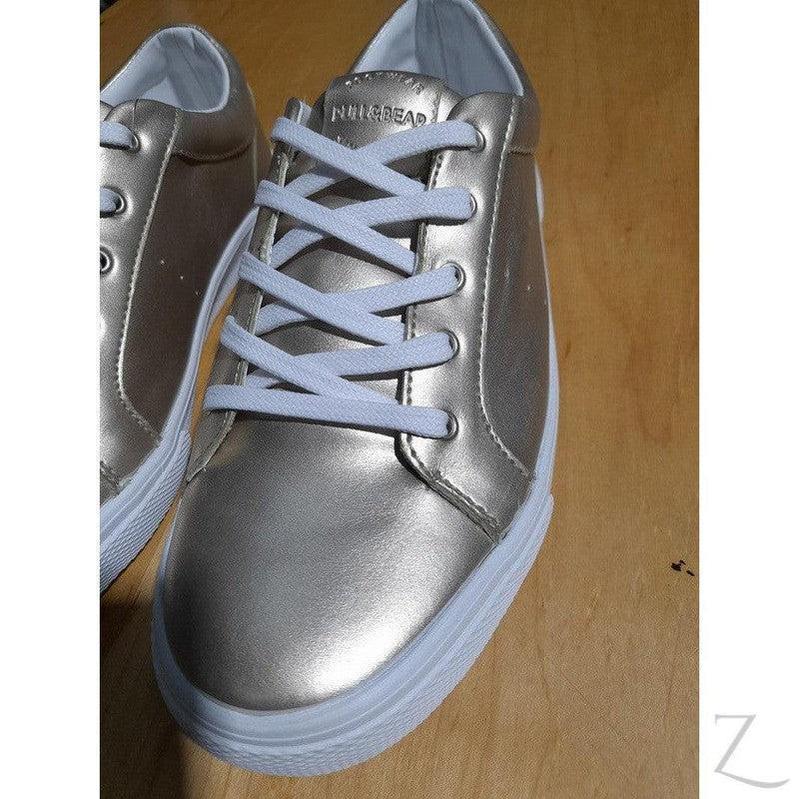 Buy-Ladies Metallic Sneakers | Lace Up | "Dube" - B Grade-Online-in South Africa-on Zalemart