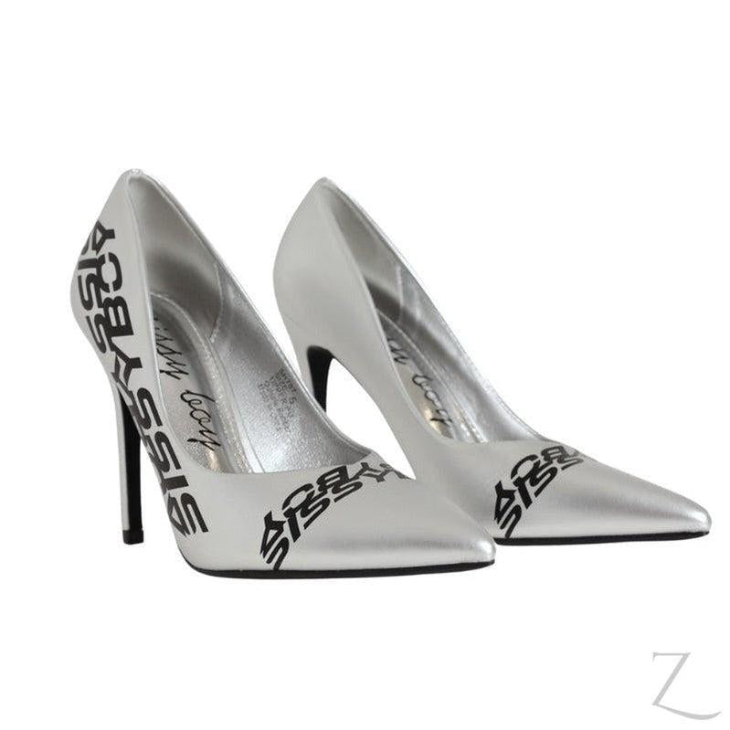 Buy-Ladies Pointed Toe Stiletto Heel Pumps | "Fana" - B Grade-Silver-2-Online-in South Africa-on Zalemart