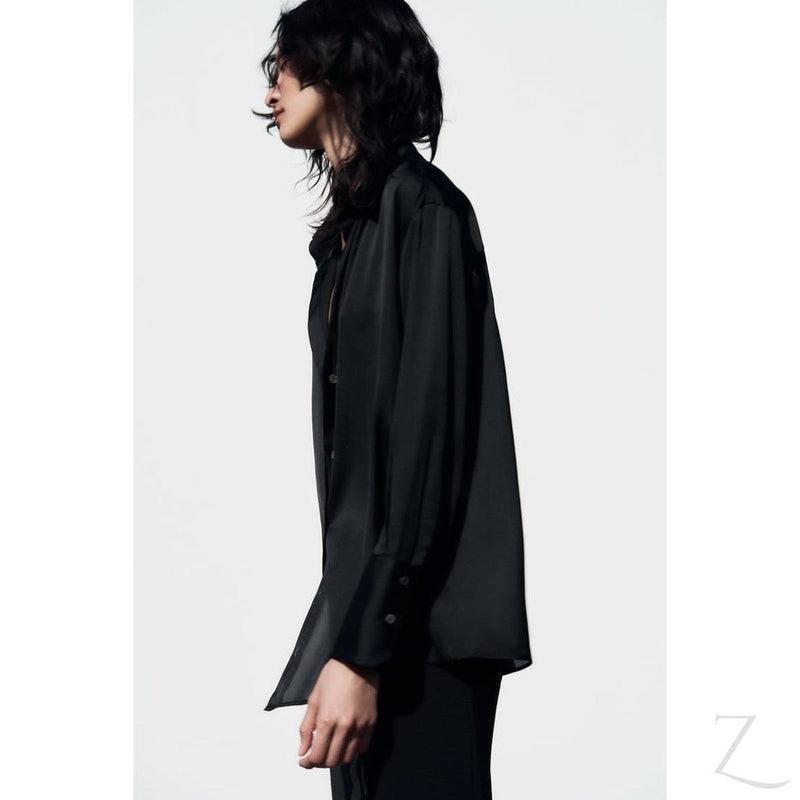 Buy-Ladies Silky Satin Shirt | Plain | "Zia" - B Grade-Online-in South Africa-on Zalemart