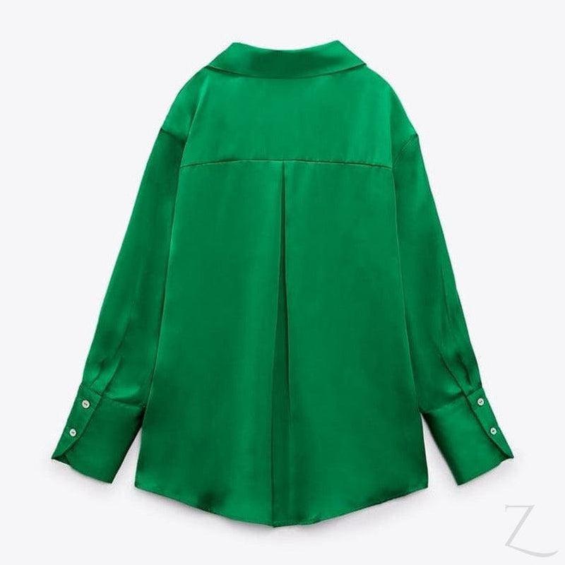 Buy-Ladies Silky Satin Shirt | Plain | "Zia" - B Grade-Online-in South Africa-on Zalemart