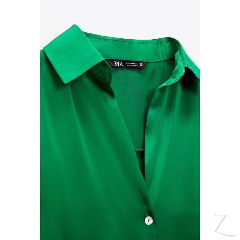 Buy-Ladies Silky Satin Shirt | Plain | "Zia" - B Grade-Online-in South Africa-on Zalemart