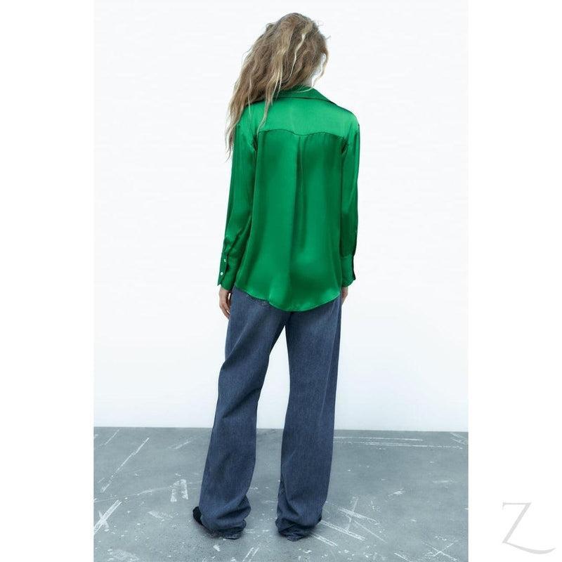 Buy-Ladies Silky Satin Shirt | Plain | "Zia" - B Grade-Online-in South Africa-on Zalemart