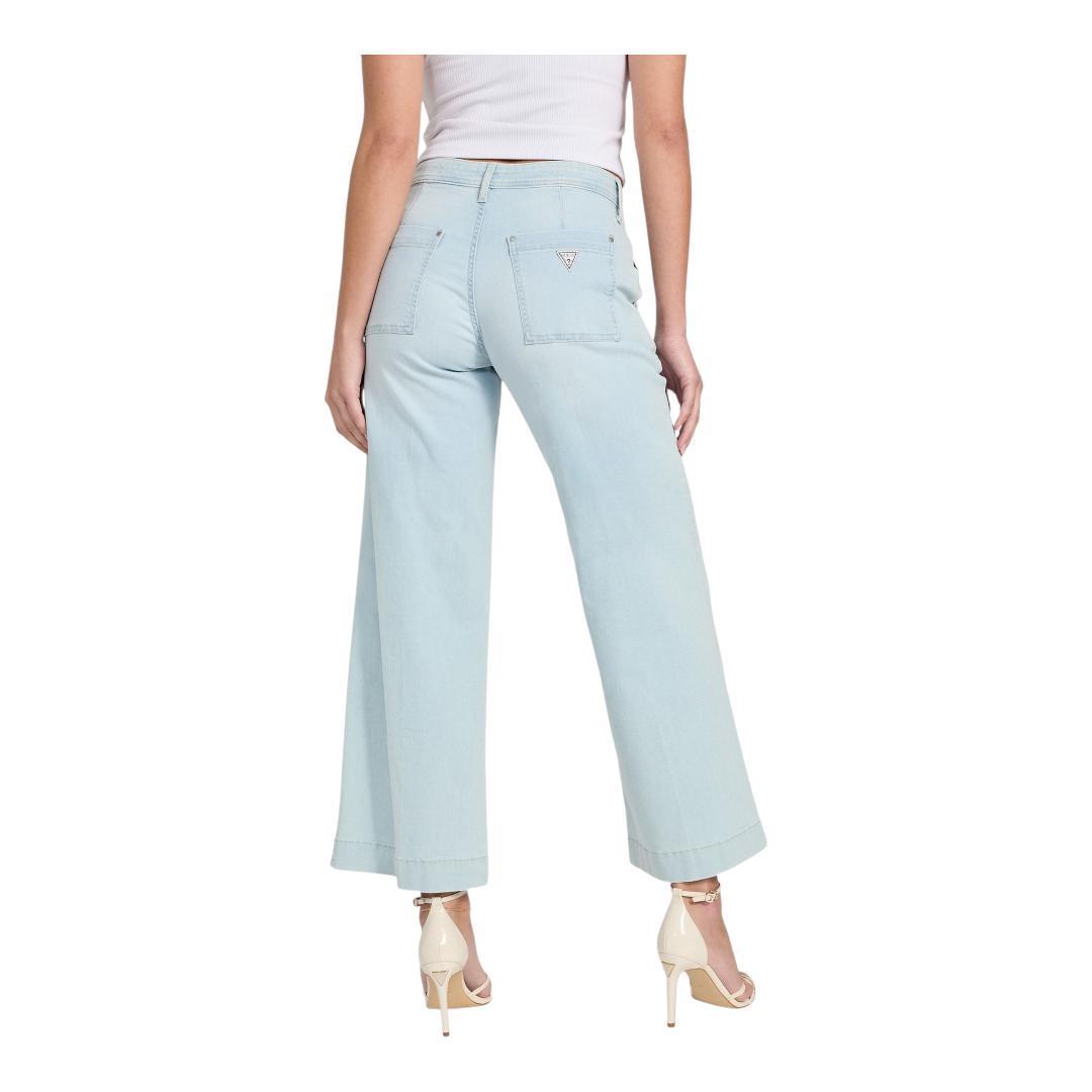Buy-Ladies Stretchy Strong Wide Leg Denim Jeans | Cropped | "Gela" - A Grade-Online-in South Africa-on Zalemart
