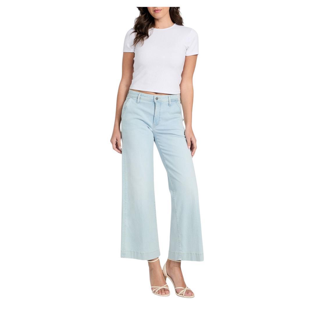 Buy-Ladies Stretchy Strong Wide Leg Denim Jeans | Cropped | "Gela" - A Grade-Online-in South Africa-on Zalemart