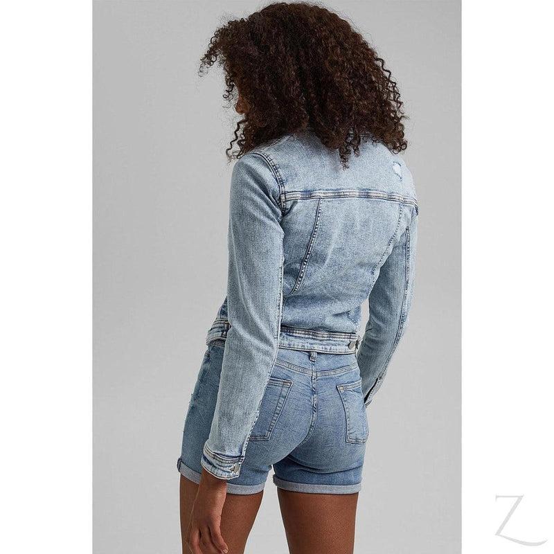Buy-Ladies Super Stretchy Strong Denim Jacket | Ripped | "Lilly" - B Grade-Online-in South Africa-on Zalemart