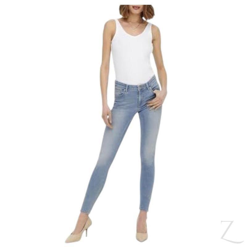 Buy-Ladies Super Stretchy Super Skinny Detailed Denim Jeans | Zip Detail | "Phela" - B Grade-Online-in South Africa-on Zalemart