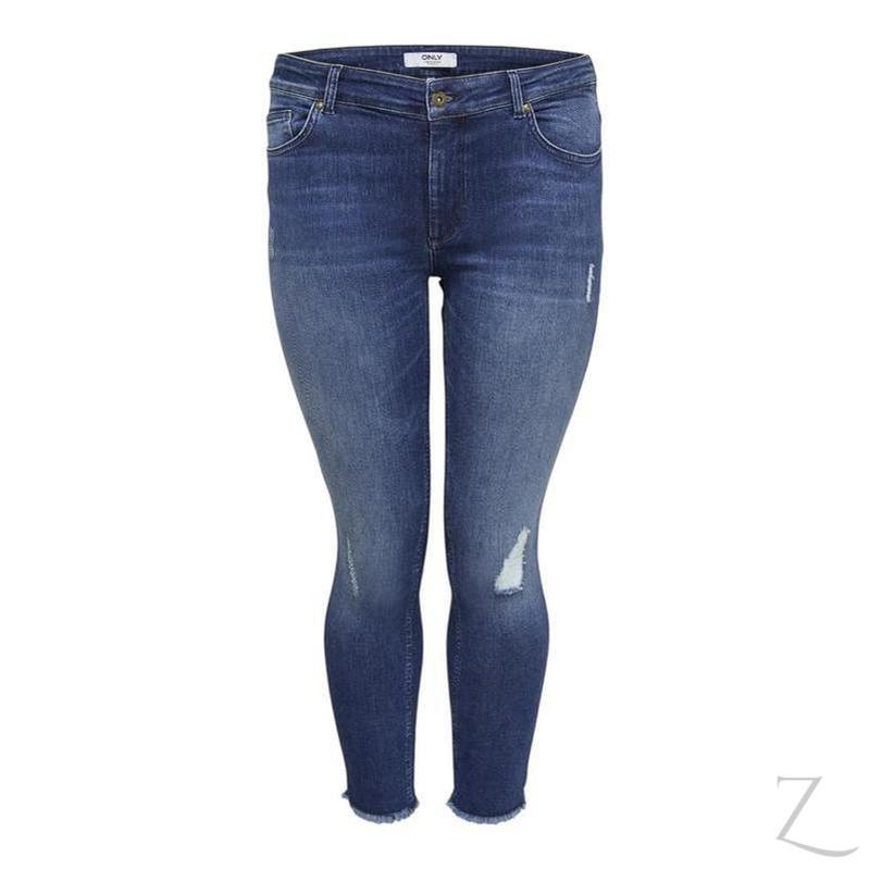 Buy-Ladies Super Stretchy Super Skinny Raw Hem Ripped Denim Jeans | Plus Sizes | "Phela" - B Grade-Online-in South Africa-on Zalemart