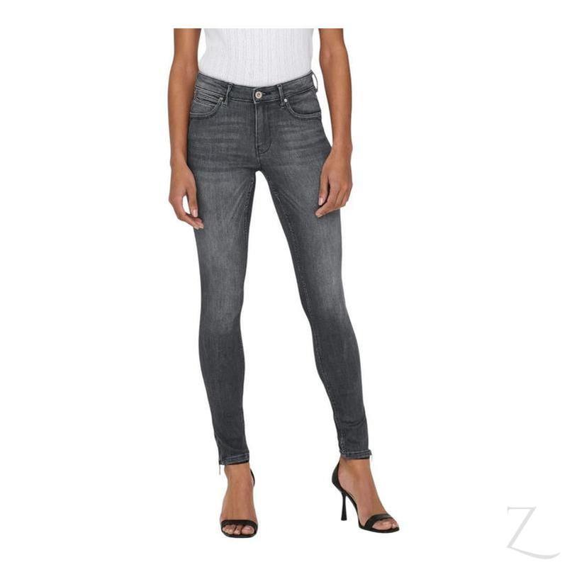 Buy-Ladies Super Stretchy Super Skinny Strong Denim Jeans | Zip Detail | "Phela" - A Grade-Grey-24-Regular-Online-in South Africa-on Zalemart