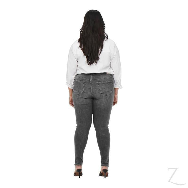 Buy-Ladies Super Stretchy Super Skinny Strong Denim Jeans | Zip Detail | "Phela" - A Grade-Online-in South Africa-on Zalemart