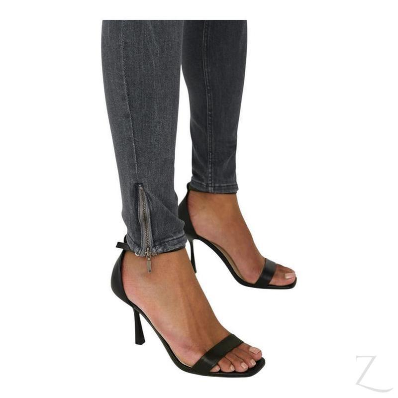 Buy-Ladies Super Stretchy Super Skinny Strong Denim Jeans | Zip Detail | "Phela" - A Grade-Online-in South Africa-on Zalemart