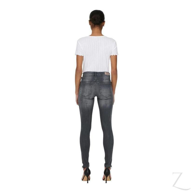 Buy-Ladies Super Stretchy Super Skinny Strong Denim Jeans | Zip Detail | "Phela" - A Grade-Online-in South Africa-on Zalemart
