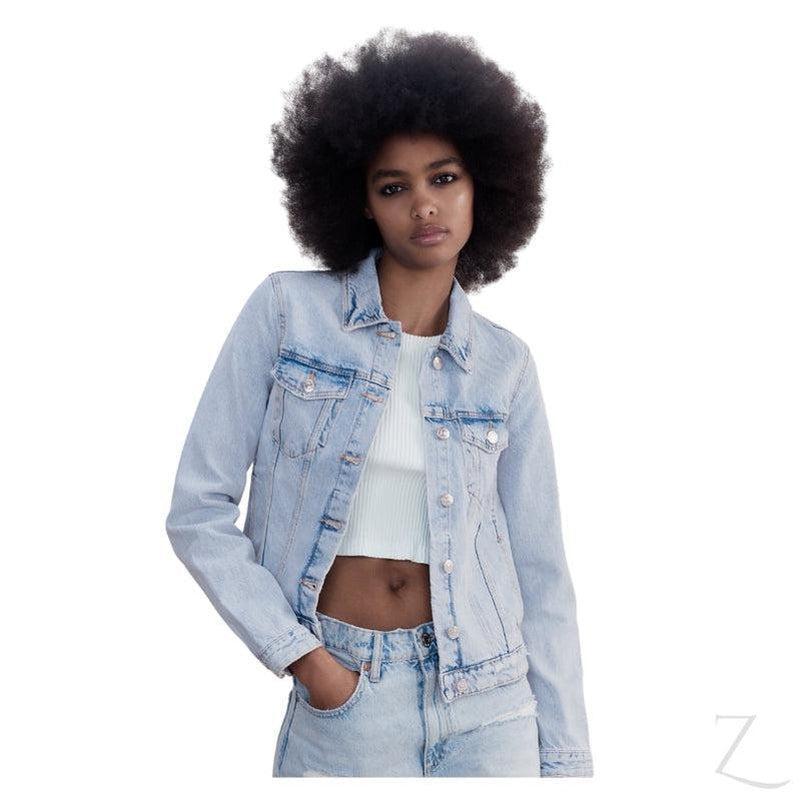 Buy-Ladies Super Strong Short Denim Jacket | Plain | "Zia" - B Grade-Online-in South Africa-on Zalemart