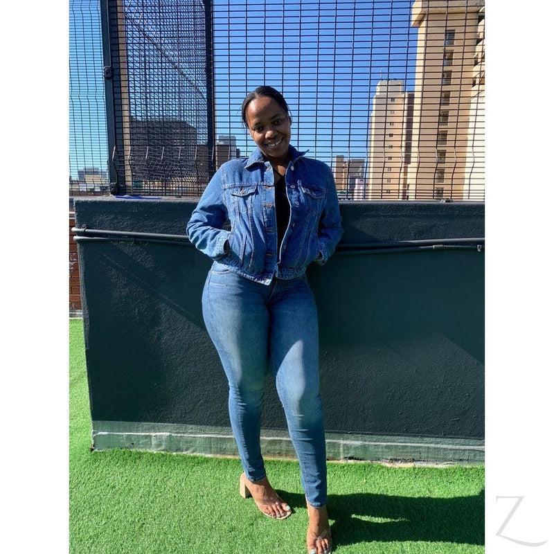 Buy-Ladies Super Strong Short Denim Jacket | Plain | "Zia" - B Grade-Online-in South Africa-on Zalemart