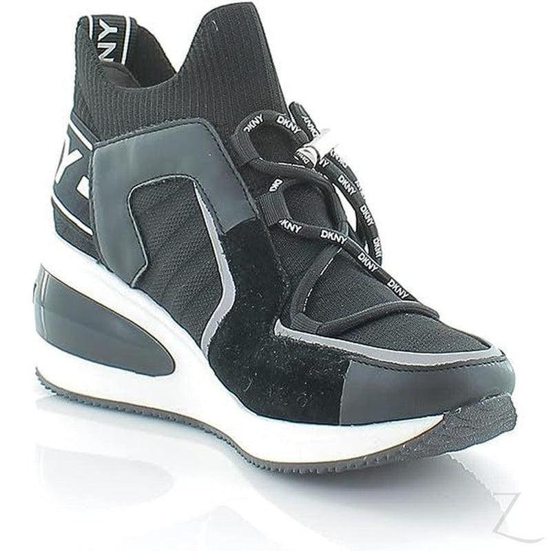 Buy-Ladies Thick Sole Wedge Sneakers | Slip On | "Shaka" - B Grade-Black & White-3.5-Online-in South Africa-on Zalemart