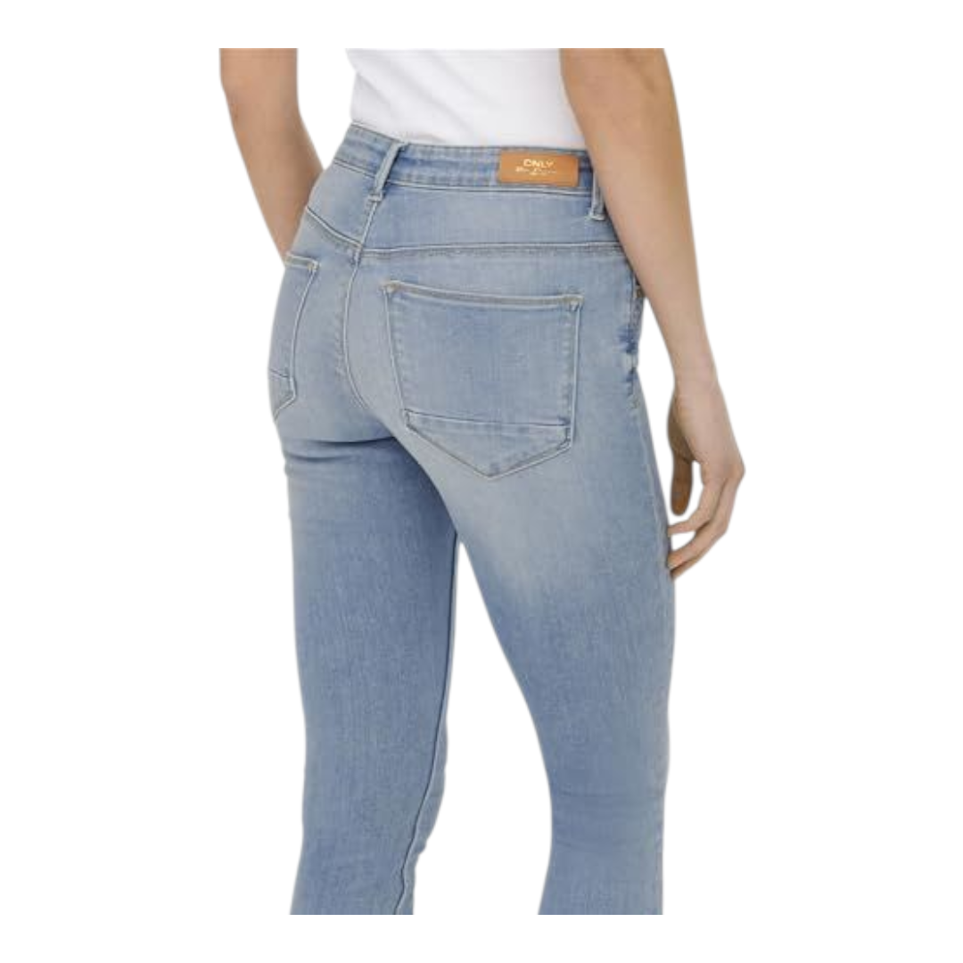 Ladies Super Stretchy Super Skinny Ankle Grazer Detailed Denim Jeans | Zip Detail | "Phela" - A Grade