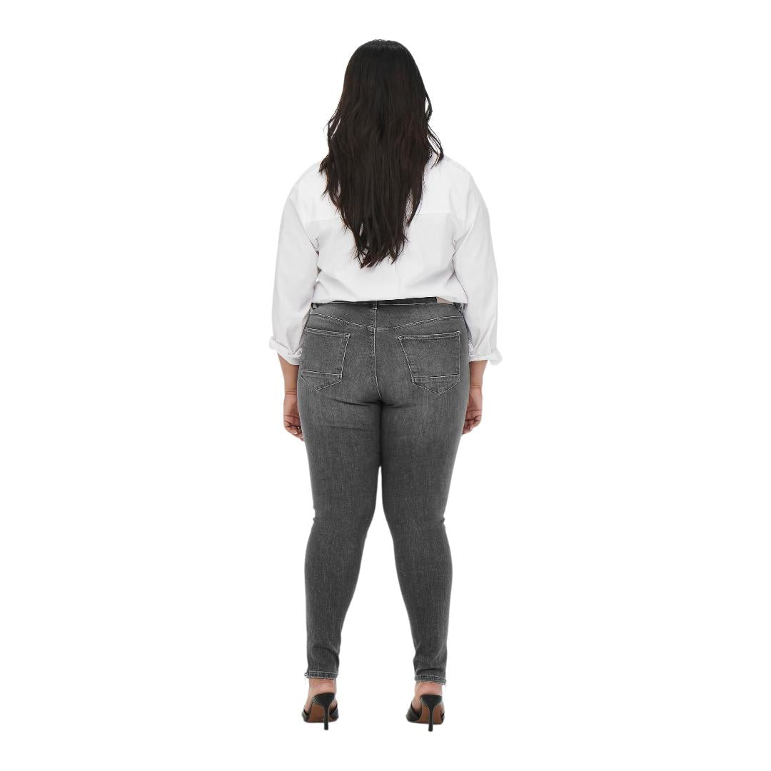 Ladies Super Stretchy Super Skinny Ankle Grazer Denim Jeans | Zip Detail | "Phela" - A Grade