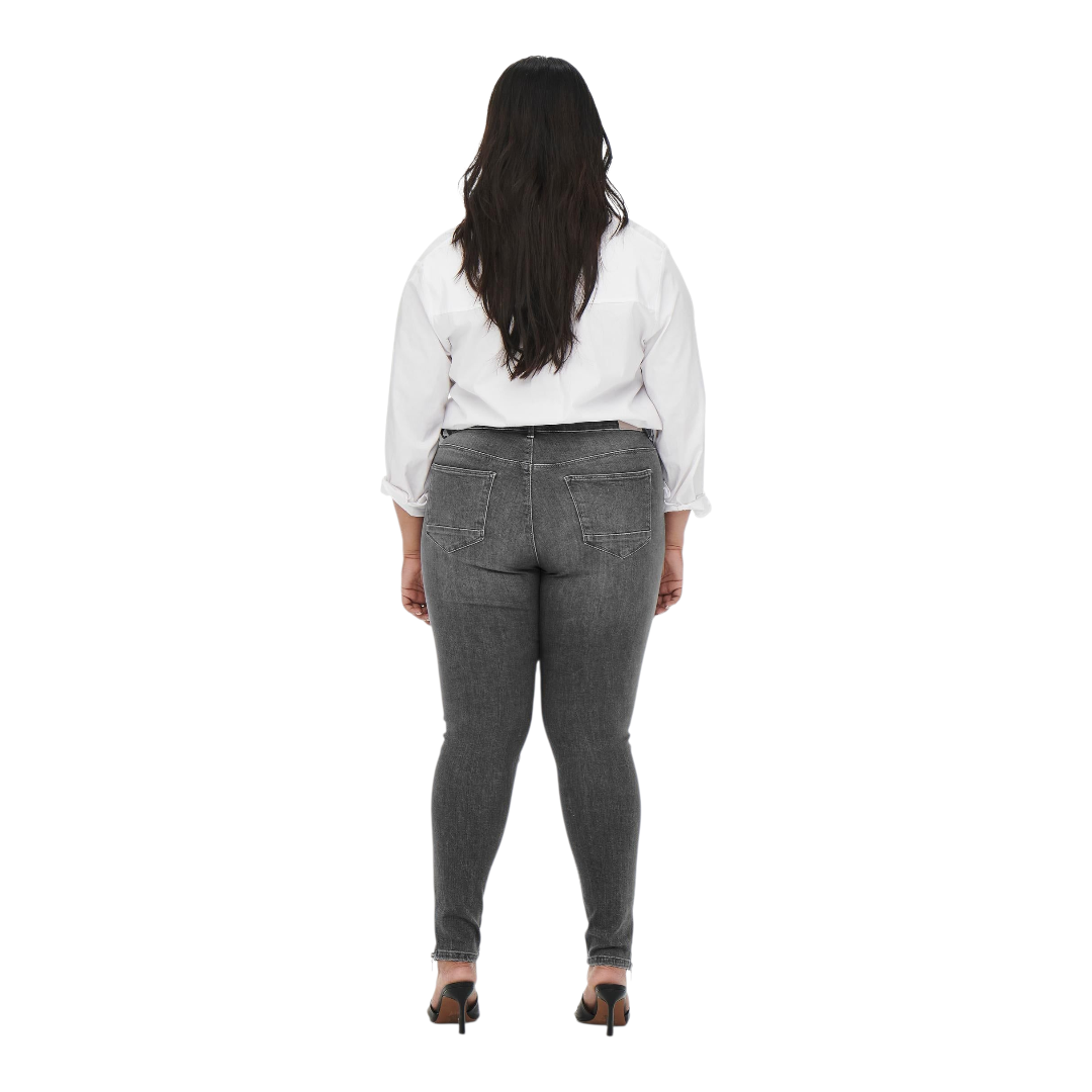 Ladies Super Stretchy Super Skinny Ankle Grazer Denim Jeans | Zip Detail | "Phela" - A Grade