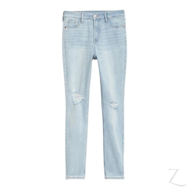 Ladies Extra High Rise Super Skinny Super Stretchy Strong Denim Jeans | Ripped | "Samina"