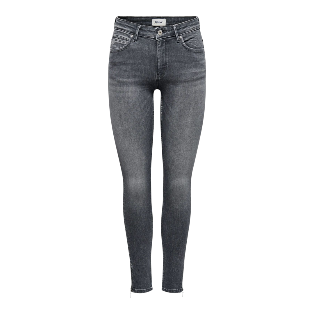 Ladies Super Stretchy Super Skinny Ankle Grazer Denim Jeans | Zip Detail | "Phela" - A Grade