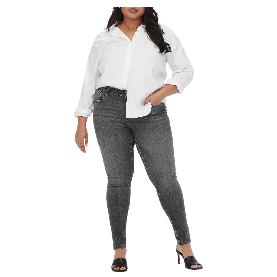 Ladies Super Stretchy Super Skinny Ankle Grazer Denim Jeans | Zip Detail | "Phela" - A Grade