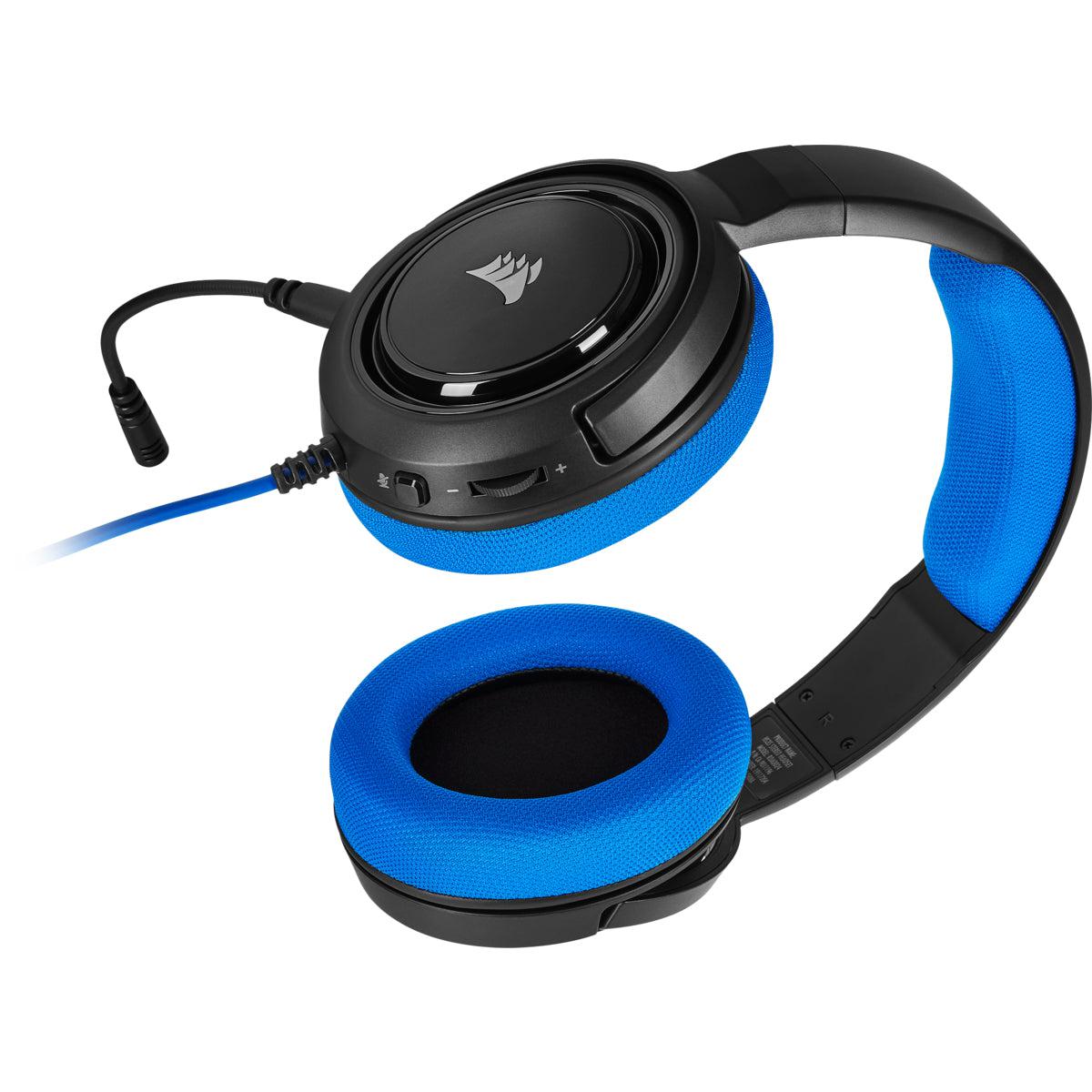 CORSAIR HS35 Stereo Gaming Headset - Blue (1 to 2 Splitter included)