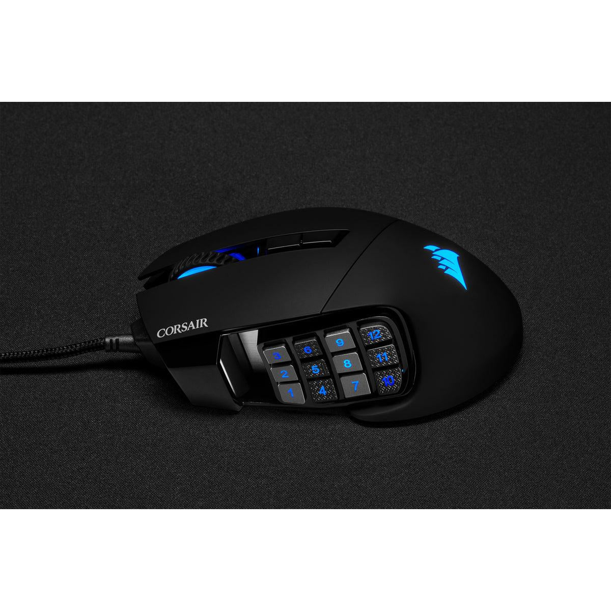 Corsair SCIMITAR ELITE RGB Optical MOBA/MMO Gaming Mouse - Black