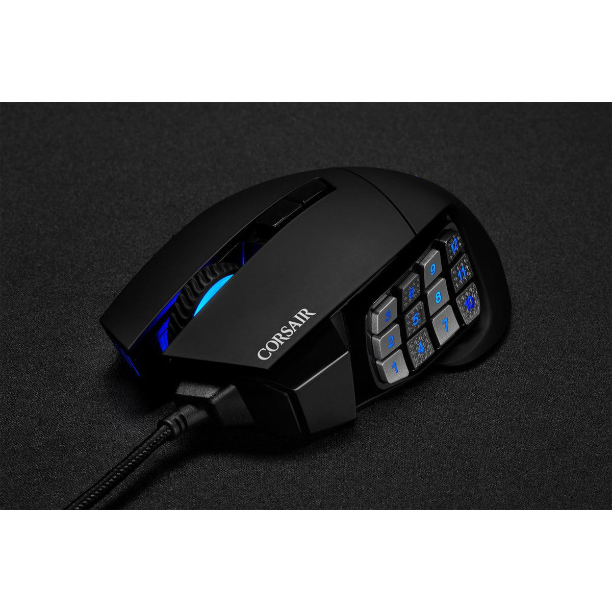 Corsair SCIMITAR ELITE RGB Optical MOBA/MMO Gaming Mouse - Black
