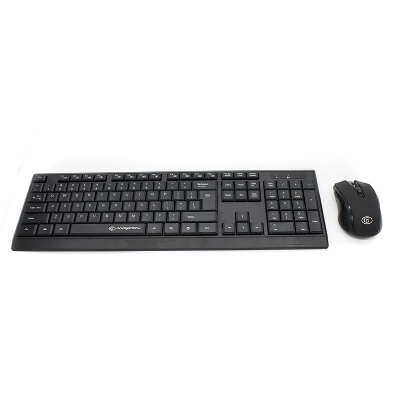 GoFreetech Wireless Keyboard / Mouse Combo - Black