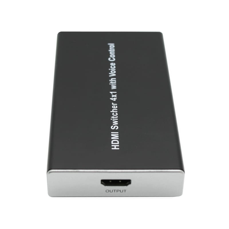 HDCVT 4x1 HDMI 2.0 Switch with Voice Control