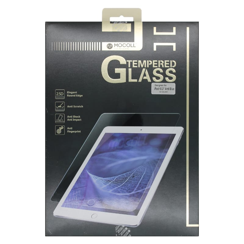 Mocoll 2.5D Tempered Glass Full Cover Screen Ipad Pro 10.2 Blue - Clear