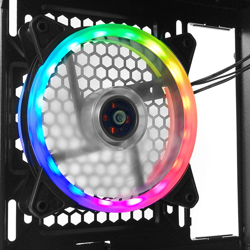 Antec NX400 ARGB LED Tempered Glass Side (GPU 330mm) ATX | Micro ATX | ITX Gaming Chassis - Black
