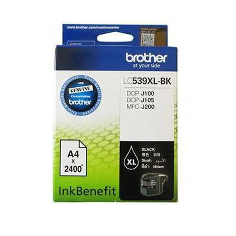 Brother High Yield Black Cartridge for DCPJ105/ MFCJ200 - LC539XLBK