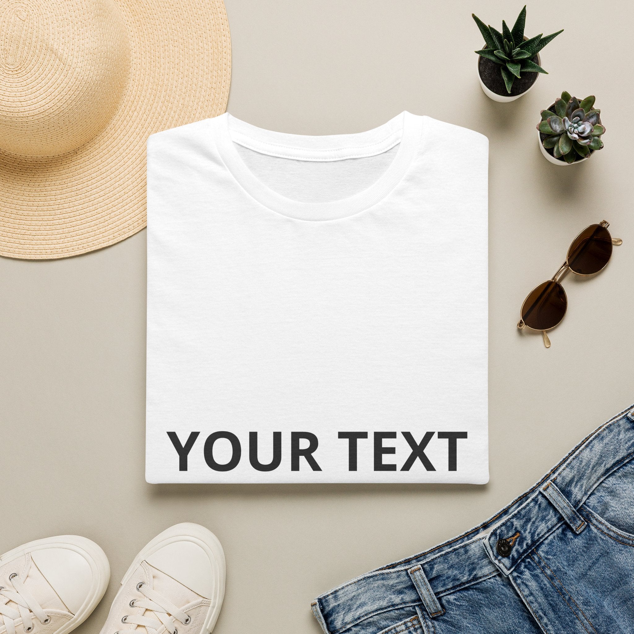 Custom Text T-Shirt — Personalized Your Text Here Tee