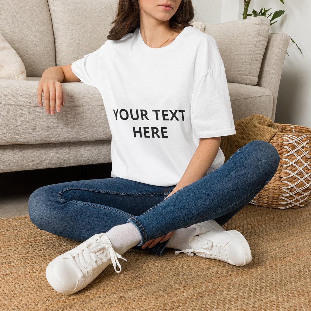 Custom Text T-Shirt — Personalized Your Text Here Tee