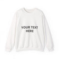 Custom Text Crewneck Sweatshirt — Personalized Minimalist Pullover