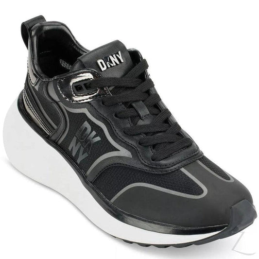 Buy-Ladies Athletic Sneakers | Lace Up | "Shaka" - B Grade-Black & Gunmetal-2.5-Online-in South Africa-on Zalemart