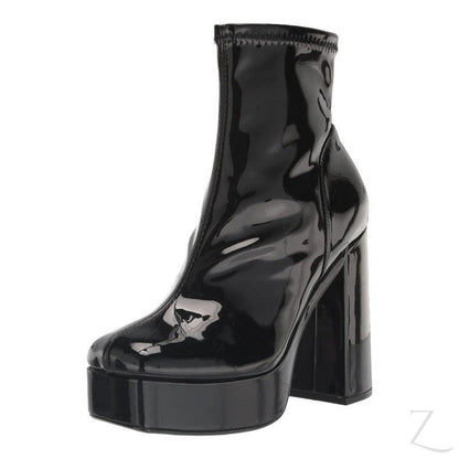 Buy-Ladies Bianca Patent Platform Boots | Ankle Length | "Annie"-Online-in South Africa-on Zalemart