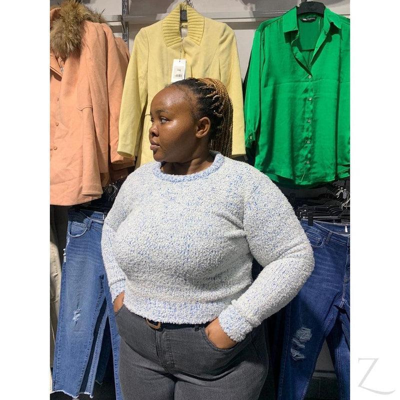 Buy-Ladies Cropped Woolly Sweater | Plain | "Ria" - B Grade-Online-in South Africa-on Zalemart